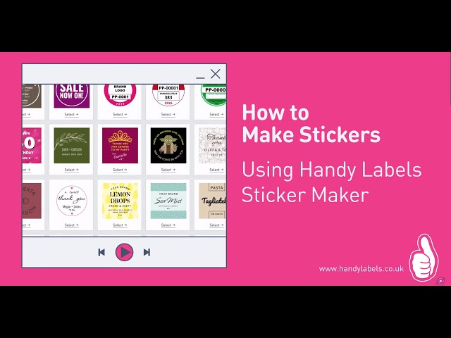 How to Make Stickers with Handy Labels Sticker Maker