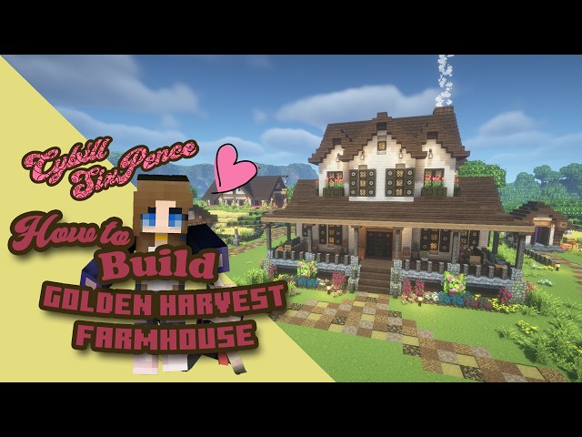 Minecraft Cozy Harvest Farmhouse Tutorial 🍂 | Golden Harvest Farm Build