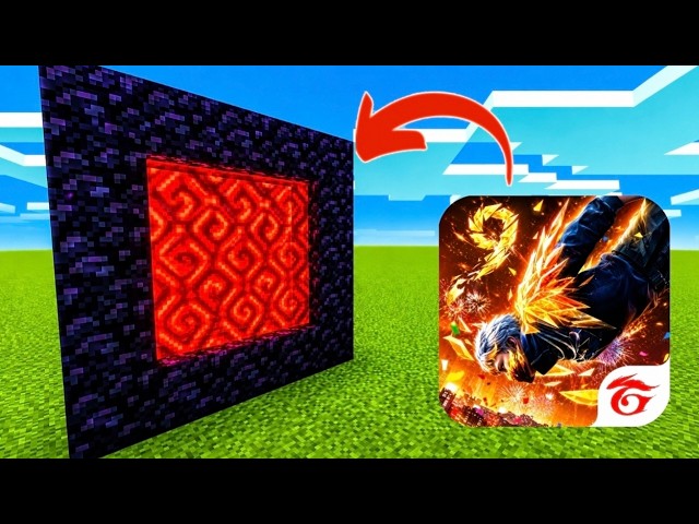 How To Make A Portal To Free Fire in Minecraft!😱