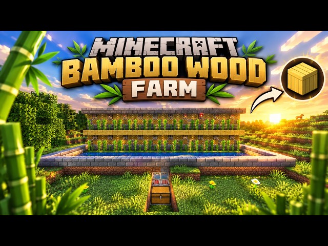 Cea mai simplă fermă de Bamboo Wood în Minecraft! 🌱