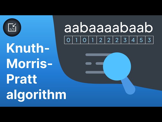 Knuth-Morris-Pratt algorithm (KMP) - Inside code