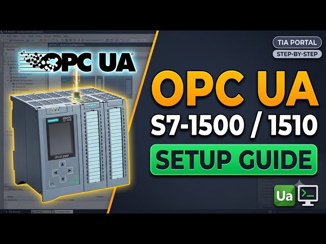 OPC UA S7-1500 / S7-1510 PLC | TIA Portal Step-by-Step Configuration & Setup Guide