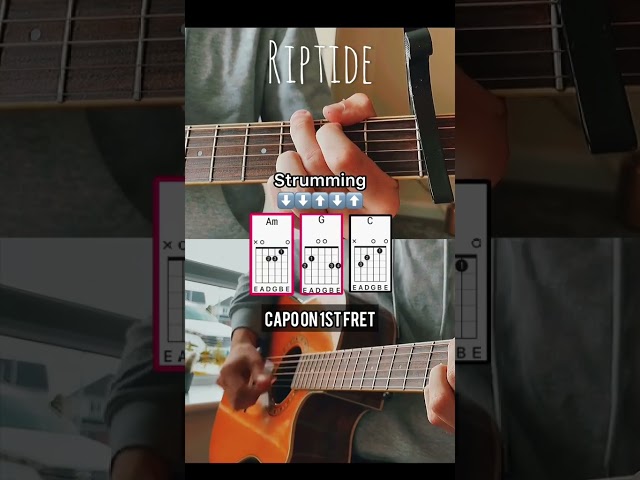 How to play Riptide! #acoustic #guitar #lesson