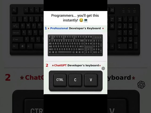 Professional Programmer vs ChatGPT Programmer 😂💻 #developer #coding #tech #chatgpt #claude #memes