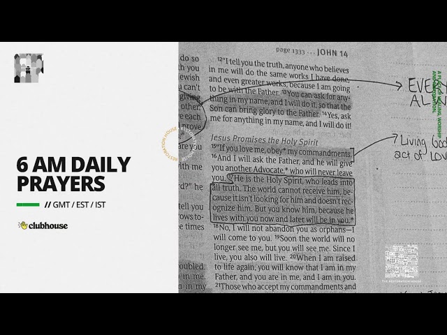 6 AM GMT Morning Prayers | Prayers, Worship, Scripture Reading  | 28/09/2026