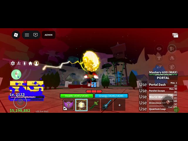 Finnish the third sea using Empyrean Kitsune and divine Portal Blox fruits (Modded)