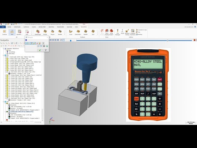 Mastercam tip: Dynamic data input with built-in calculator