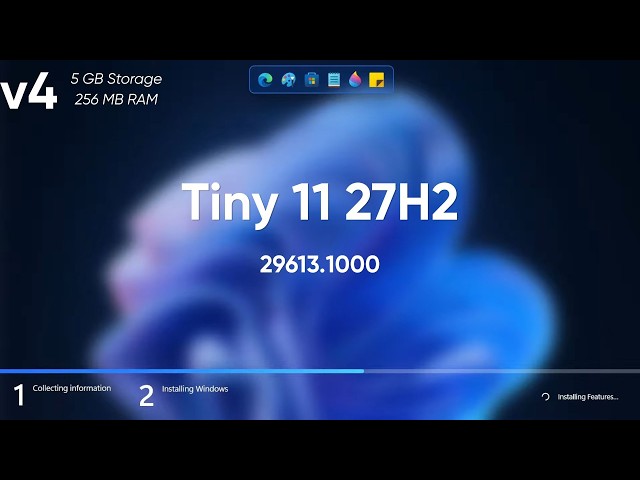 Tiny 11 27H2 (v4) takes only 256mb Ram & 5gb HDD — Future of Windows 11 Lite?