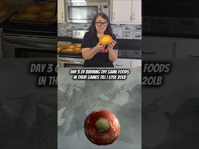 Day 3 of burning off game foods in their games to lose weight 💪
