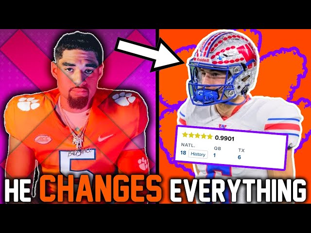 The HIGH SCHOOL QB Who Will SAVE CLEMSON Football...