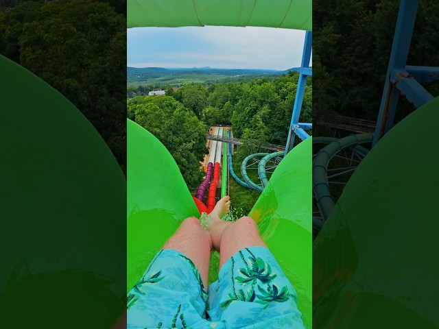 Scary Water Slide at Mountain Creek Waterpark #shorts #waterpark