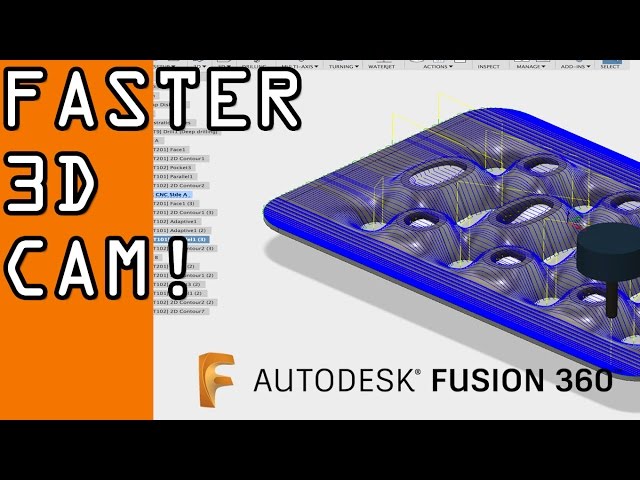 Fusion 360: Reducing Cycle Time on 3D Toolpaths!  FF61
