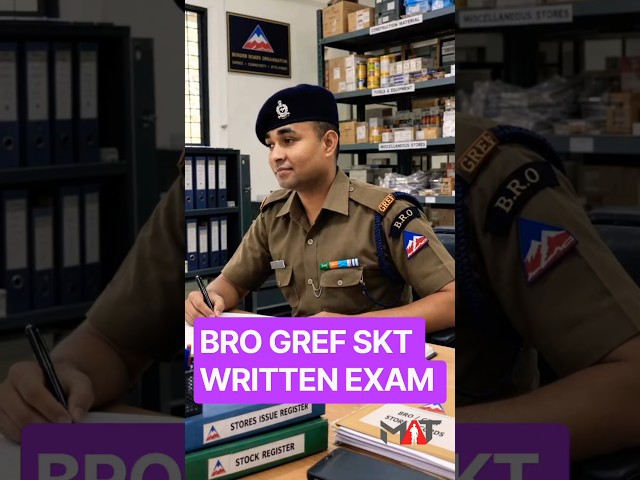 BRO GREF SKT Written Exam कब होगा? 😳 | Store Keeper Technical तैयारी शुरू करो! #Shorts