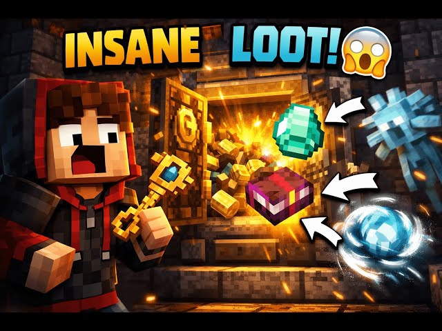 minecraft trial chamber loot with my team in smp