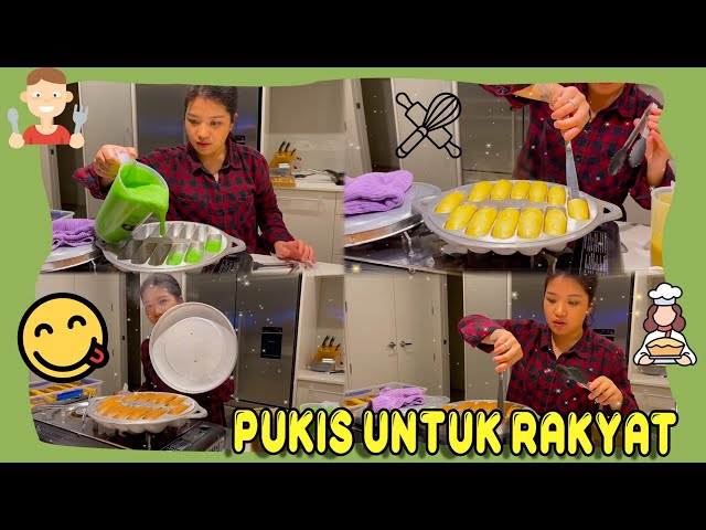 Making Pukis for a bazaar, giving them out to people instead