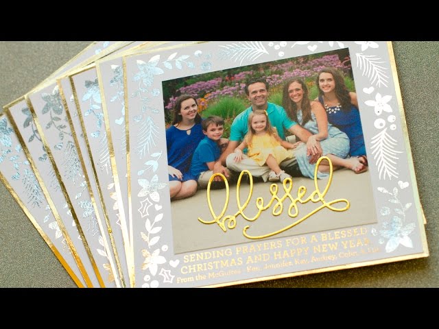 Foiled Photo Card