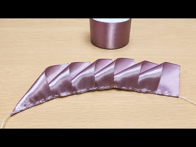 Easy Ribbon Flower Making 🌸 | Beautiful DIY Tutorial for Beginners