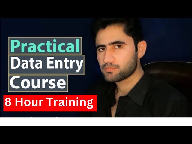 Data Entry Full Course for Beginners | Complete Data Entry Training