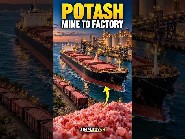 How Potash Reaches a Fertilizer Factory