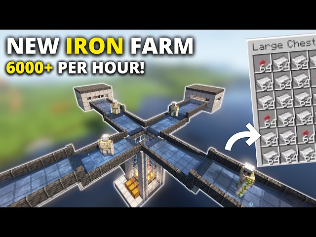 Minecraft 26.2+ Easy IRON Farm Tutorial - 6000+ Per Hour