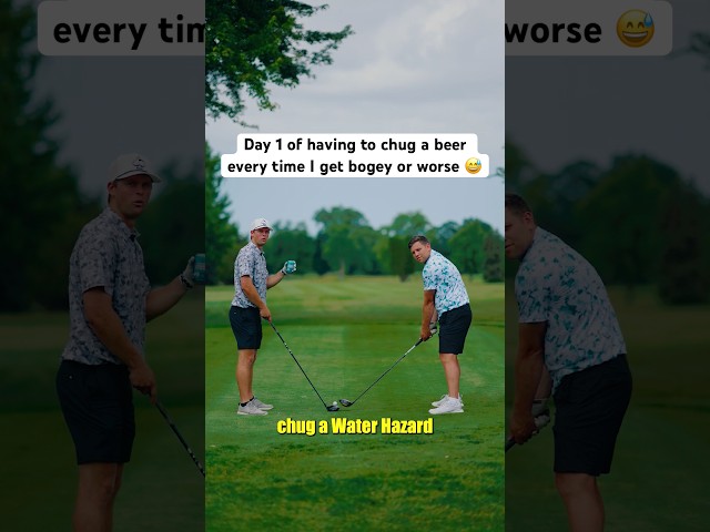 Birdie juice kicked in a little too late 🍻 #golf #waterhazard #challenge