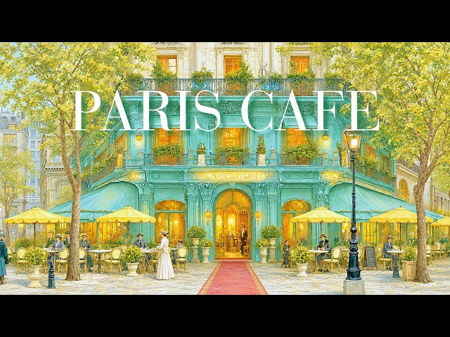 🚪PARIS CAFE✨ An Invitation to a Belle Époque Café🎼Harp & Waltz |Relaxing French Music for Work&Study