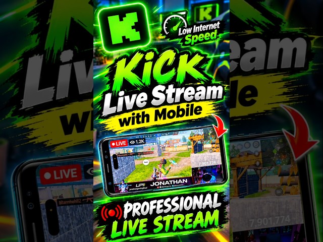 Kick Par Mobile Se Live Stream kaise karen | How To Live Stream On Kick | Kick Live Stream