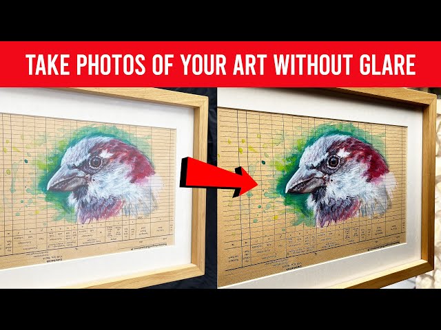 How to Photograph Artwork without Glare FOR FREE!