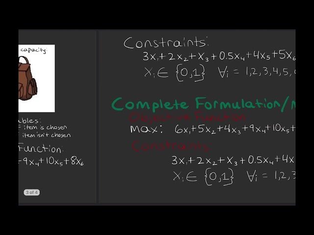 Deriving a Mathematical Programming Model