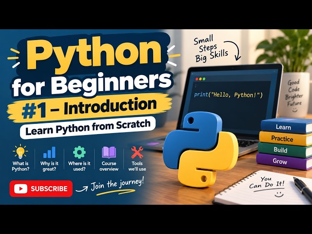 Python for Beginners #1 – Introduction | Learn Python from Scratch