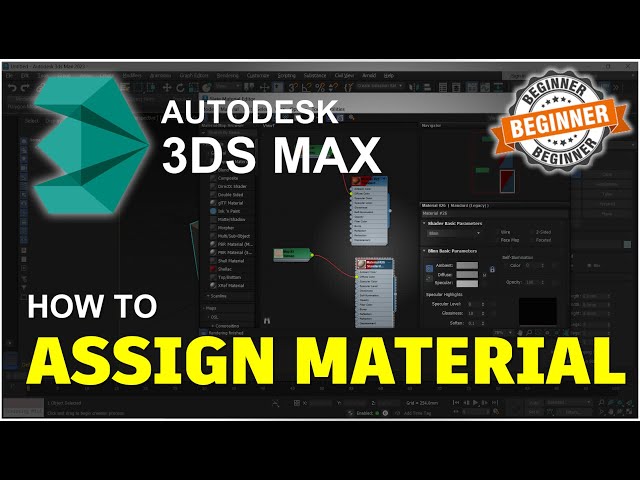 3DS Max How To Assign Material Tutorial