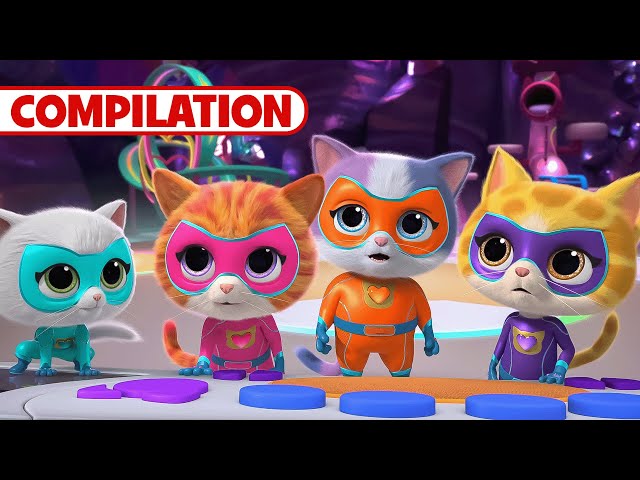 Super Moments from SuperKitties! 🐱💥 | 41 Minute Compilation | SuperKitties | @disneyjr​
