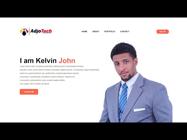 Build a portfolio website with HTML and CSS in 20 minutes!