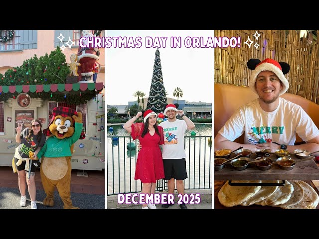Christmas Day 2025 in Orlando! Universal EPA, Xmas Lunch at Sanaa & Fantasmic in Hollywood Studios!
