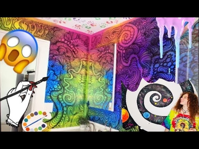 TRIPPY BATHROOM MAKEOVER! (time-lapse)