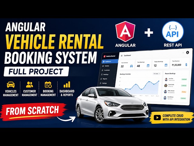 Build a Vehicle Rental Management App in Angular | Angular Project From Scratch