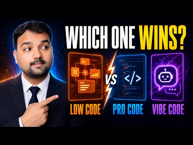 Low-Code vs Pro-Code vs Vibe Coding!