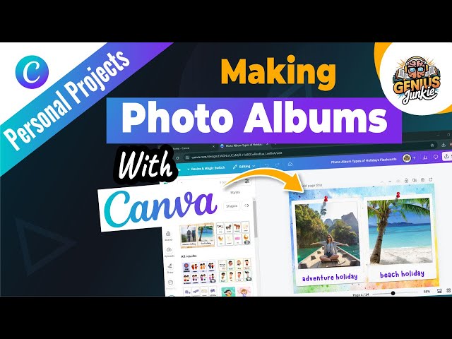 Making Photo Albums with Canva Design Beautiful Memories Step by Step Tutorial!