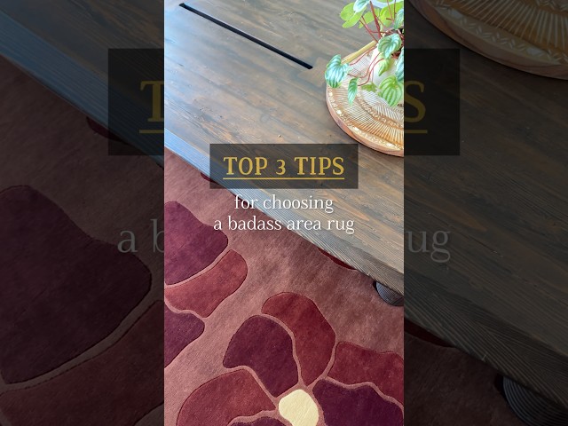 Don’t make these area rug mistakes! #Top3tips #arearugs