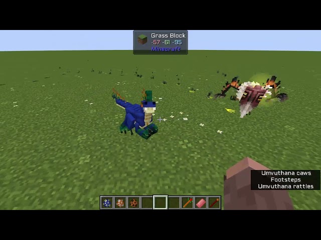 Umvuthana vs Vallumraptor - Minecraft Java