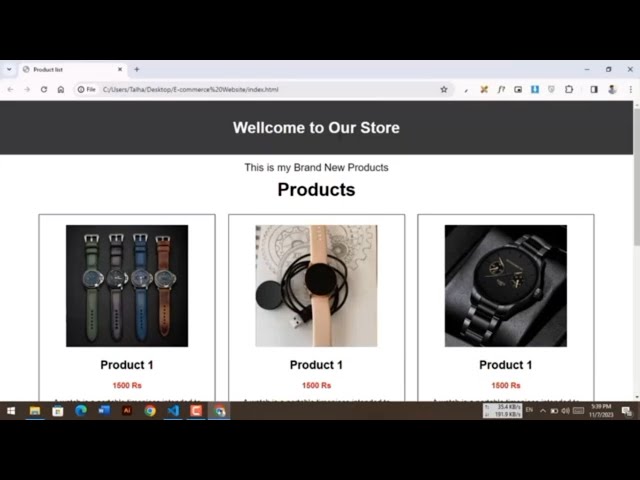 Creating Product Categories For Your Ecommerce Site With Html & Css | ecommerce web design
