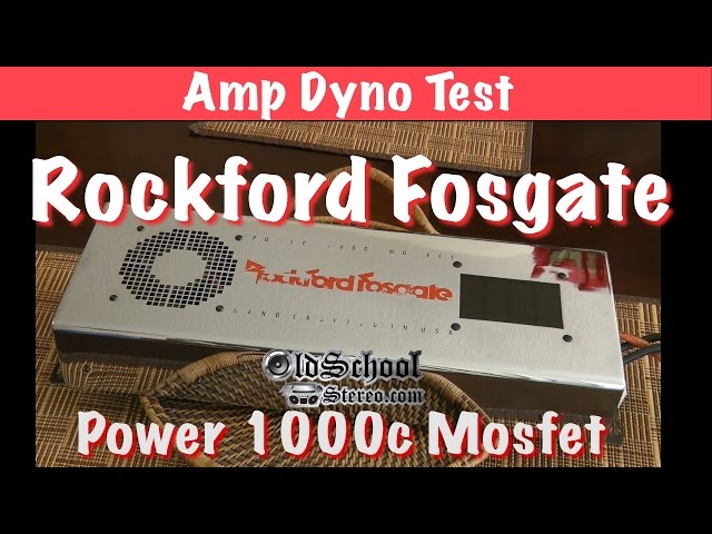 1990 Rockford Fosgate Power 1000 MOSFET Amp Dyno Test