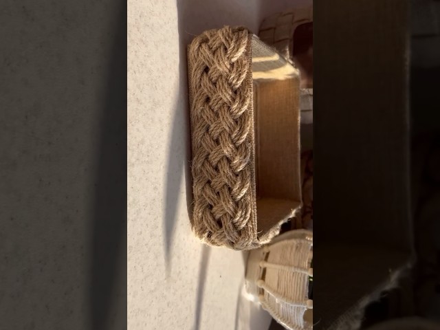 DIY storage box #diy #diybasket #macrame
