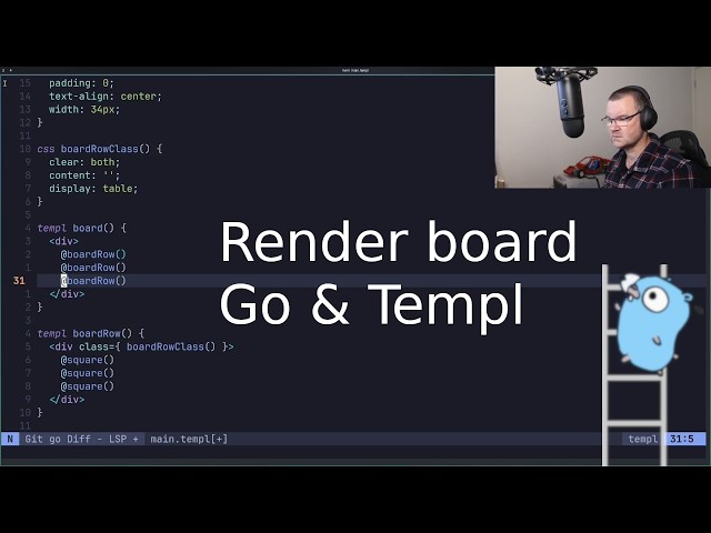 Render a board with Templ - Tic Tac Go - Part 1