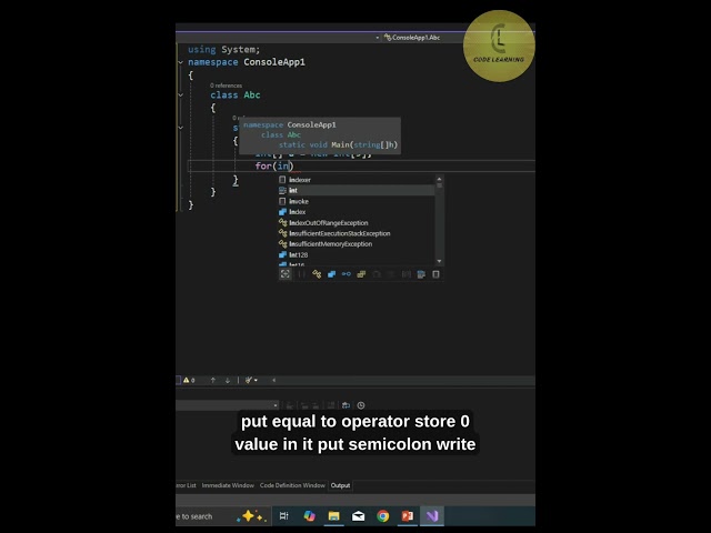 C# module | Array 'part 4' | CodeLearning