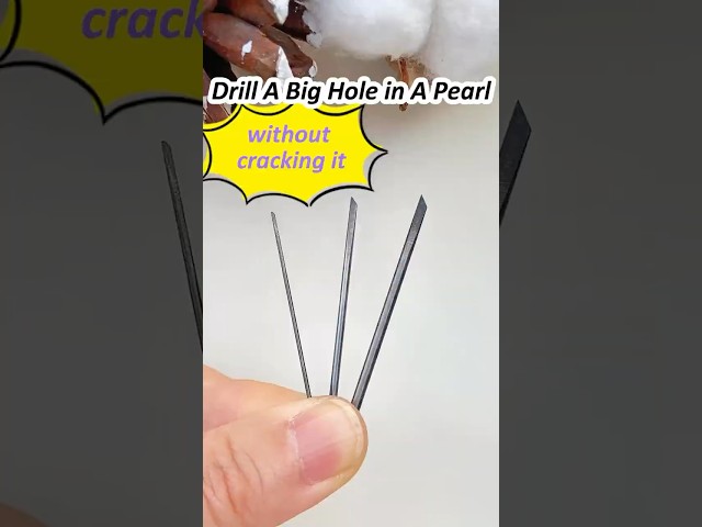 Your pearl cracks when you drill? See how to properly do it!👌