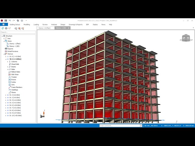 How to Model a 10-Storey Building in ProtaStructure | Complete Step-by-Step Tutorial