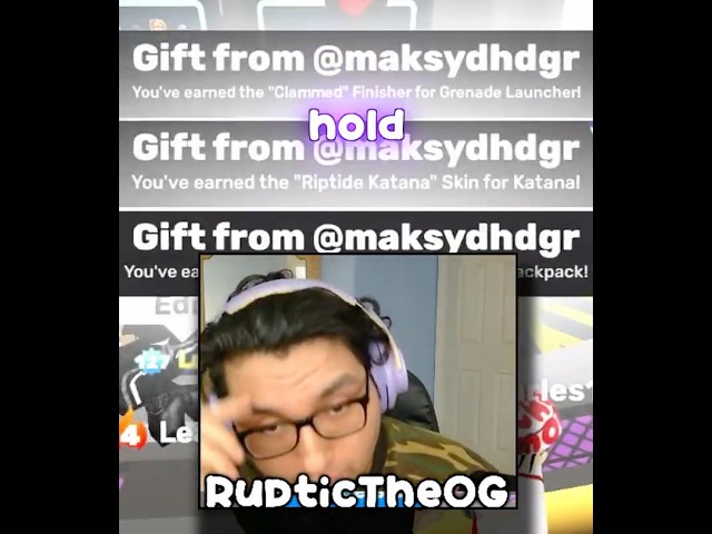 Ruptic Gets An INSANE Gift And CRASHES OUT In ROBLOX RIVALS LIVE #robloxrivals #roblox #rivals