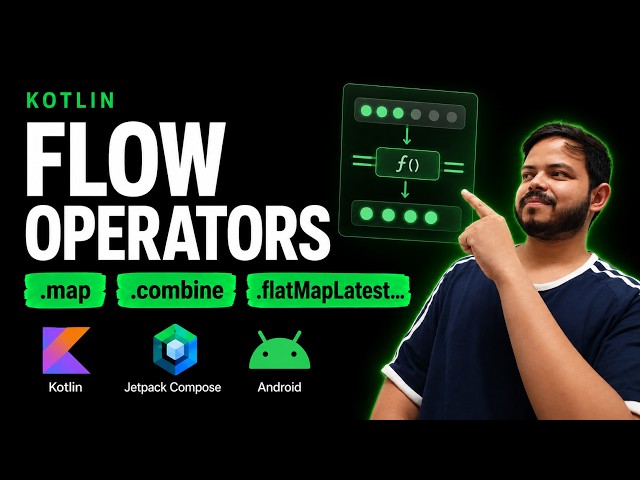map,filter,flatmaplatest,combine - The Kotlin Flow operators you must now #kotlin #flow