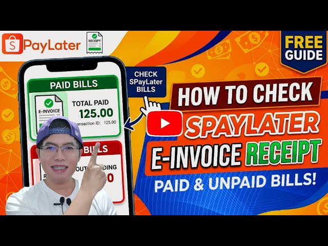 How To Check SPayLater E-Invoice Receipt For Paid and Unpaid Bills (Step-by-Step Tutorial)